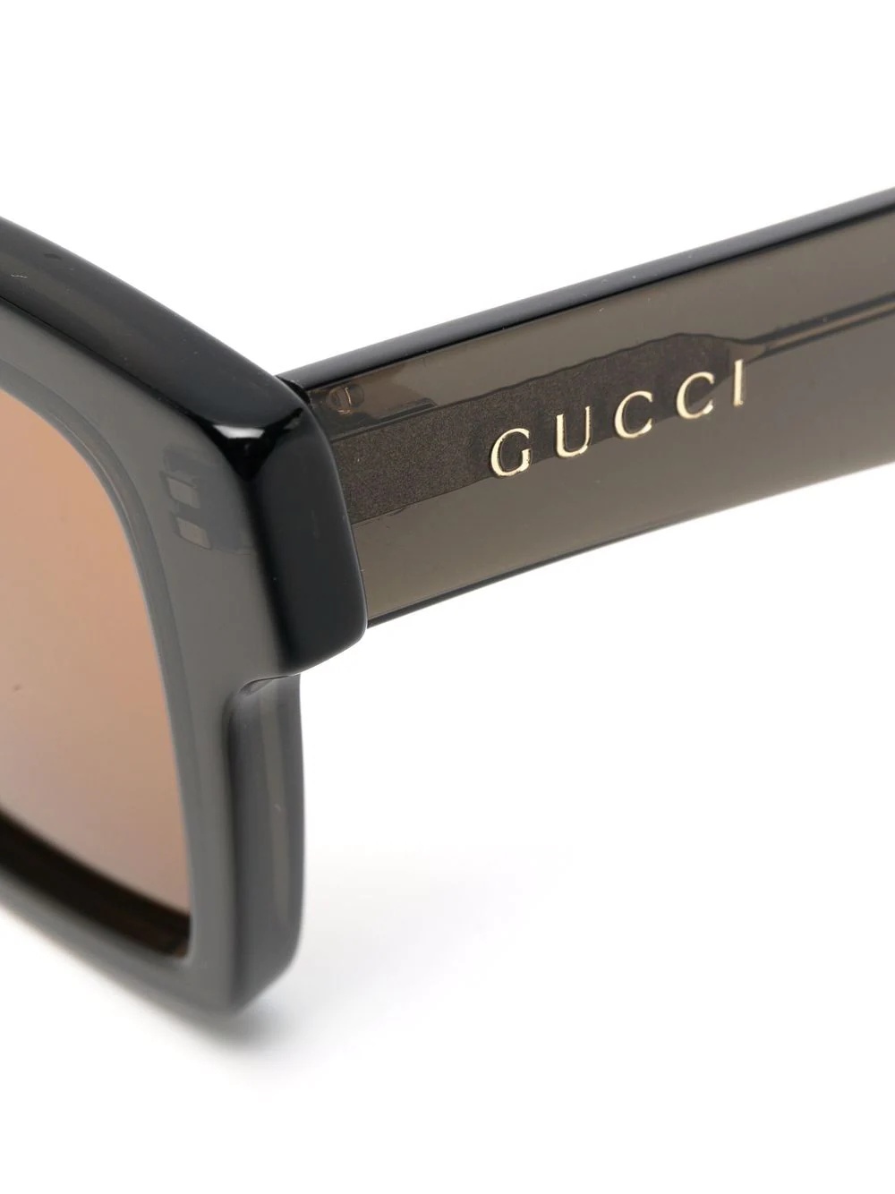 square-frame tinted sunglasses - 3