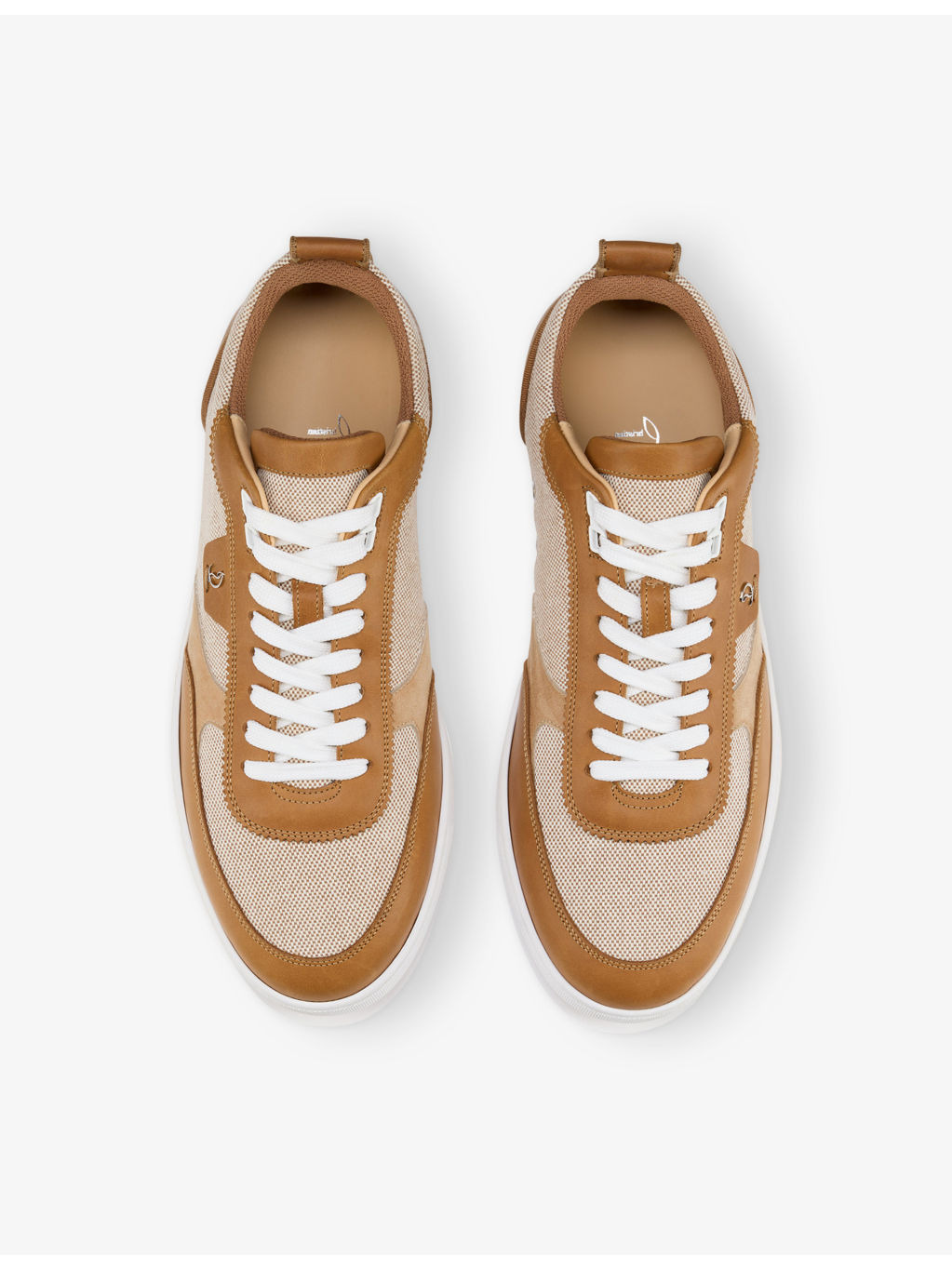 Tutti Rui Leather and Mesh Low-Top Trainers - 2