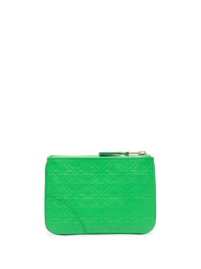 Comme Des Garçons embossed-pattern leather pouch outlook