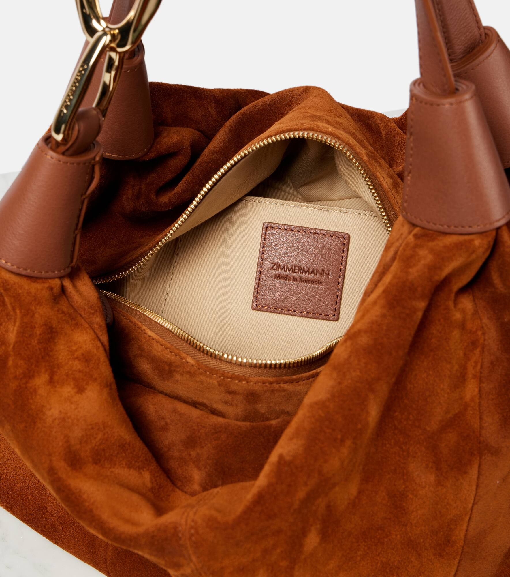 Trampoline Small suede shoulder bag - 3