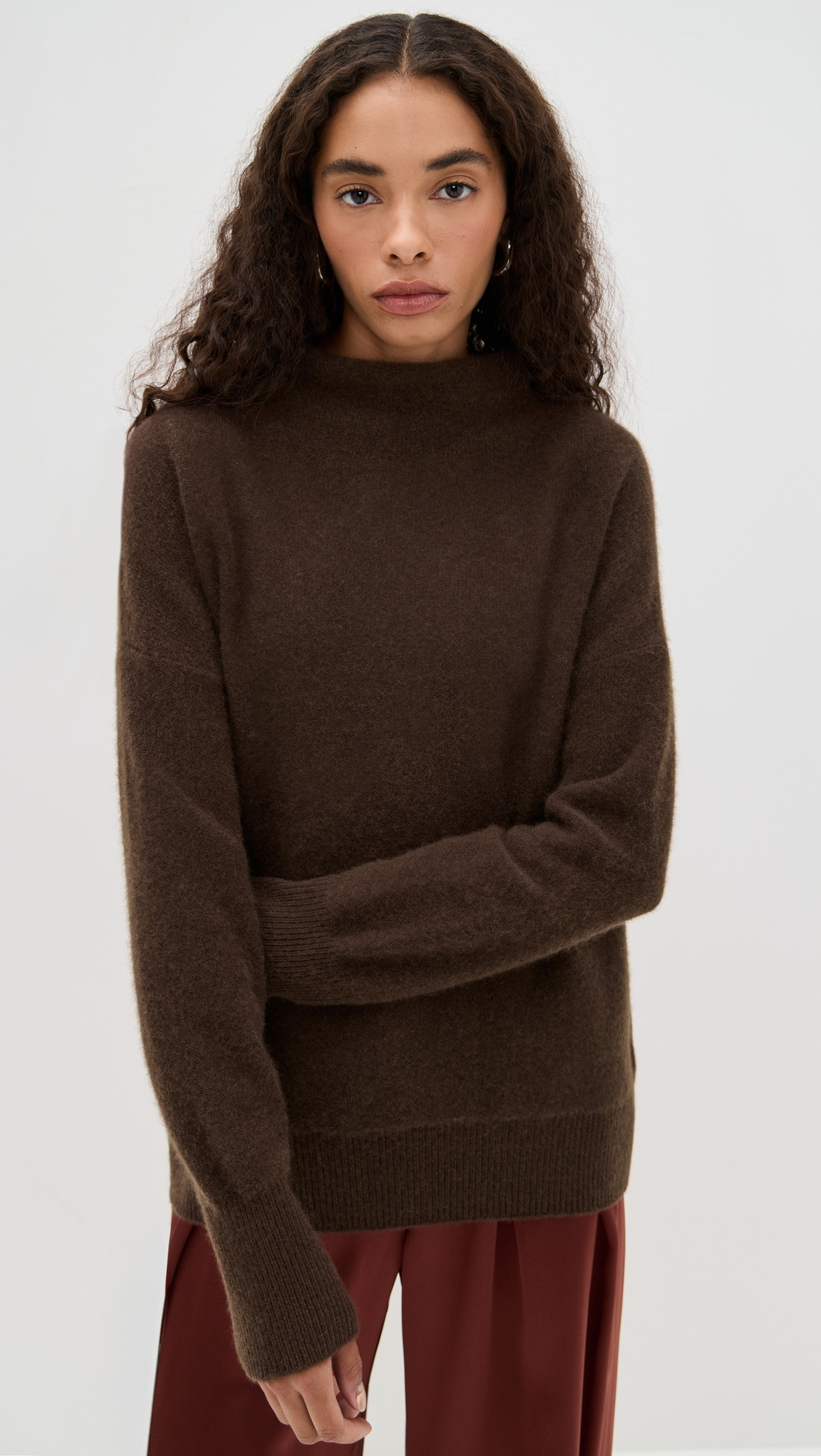 Boiled Funnel Neck Cashmere Pullover - 6