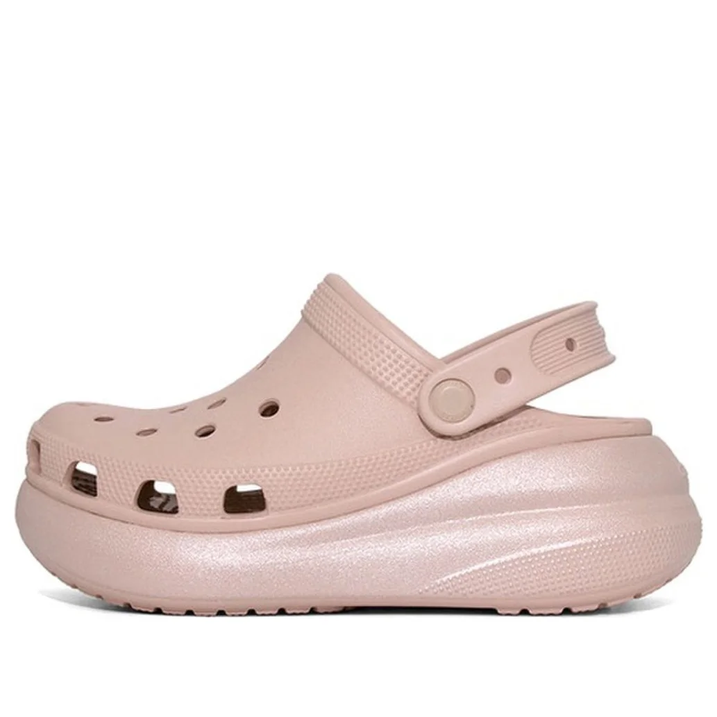 Crocs Classic Crush Shimmer Clog 'Pink' 208591-6TY - 1