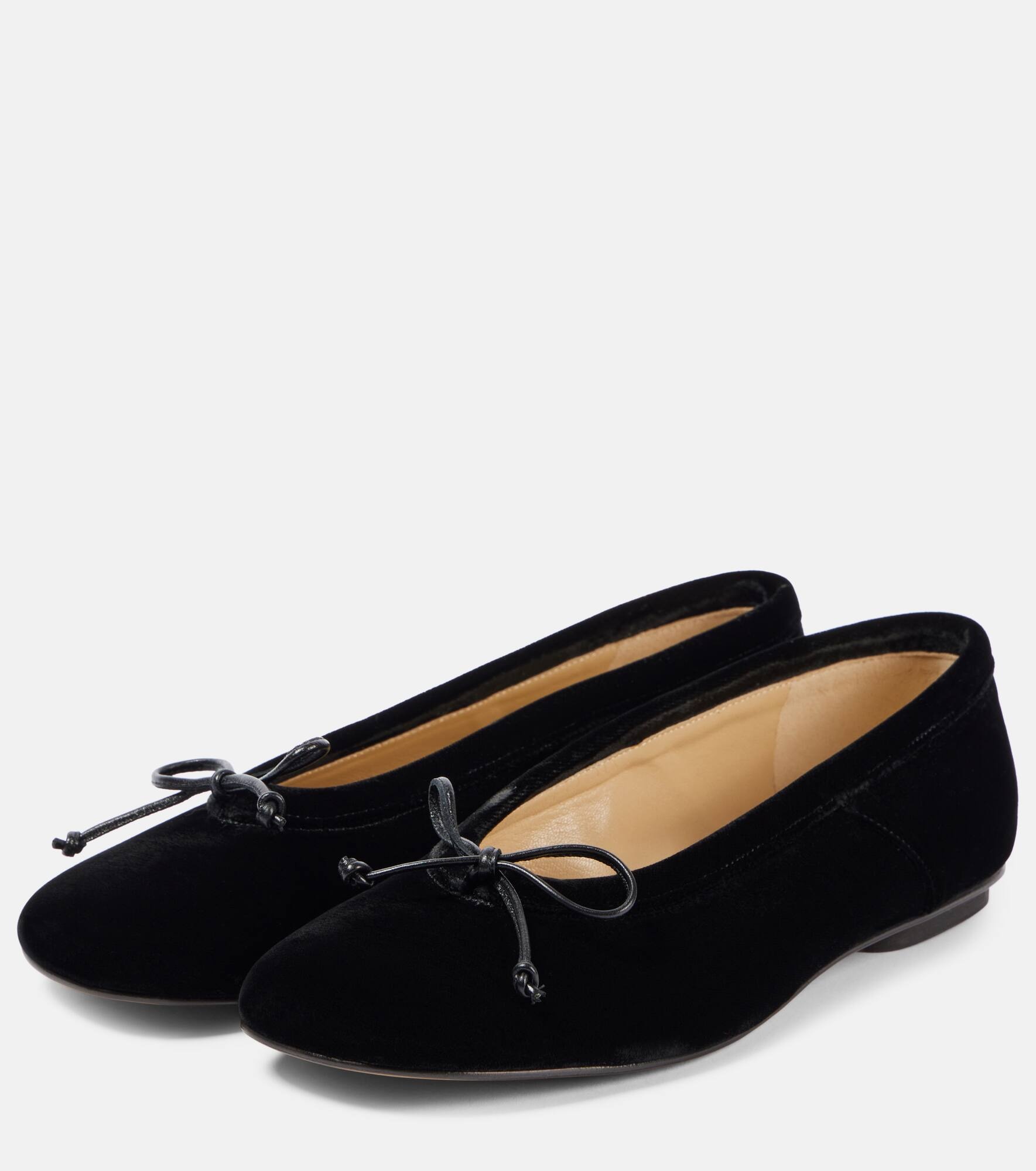 Mica velvet ballet flats - 4