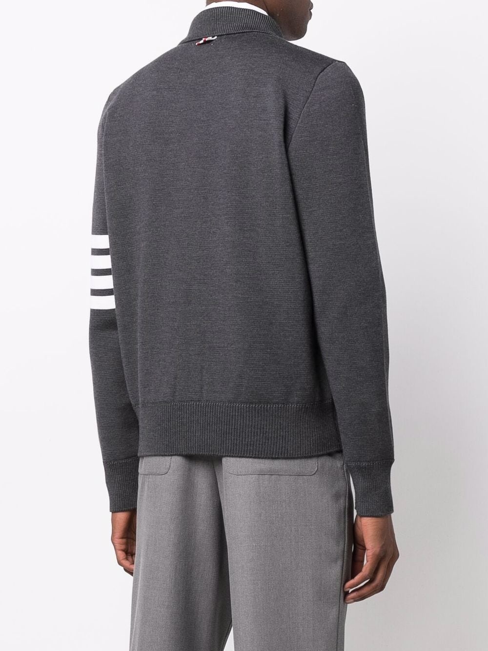 4-Bar stripe zip-up jumper - 4