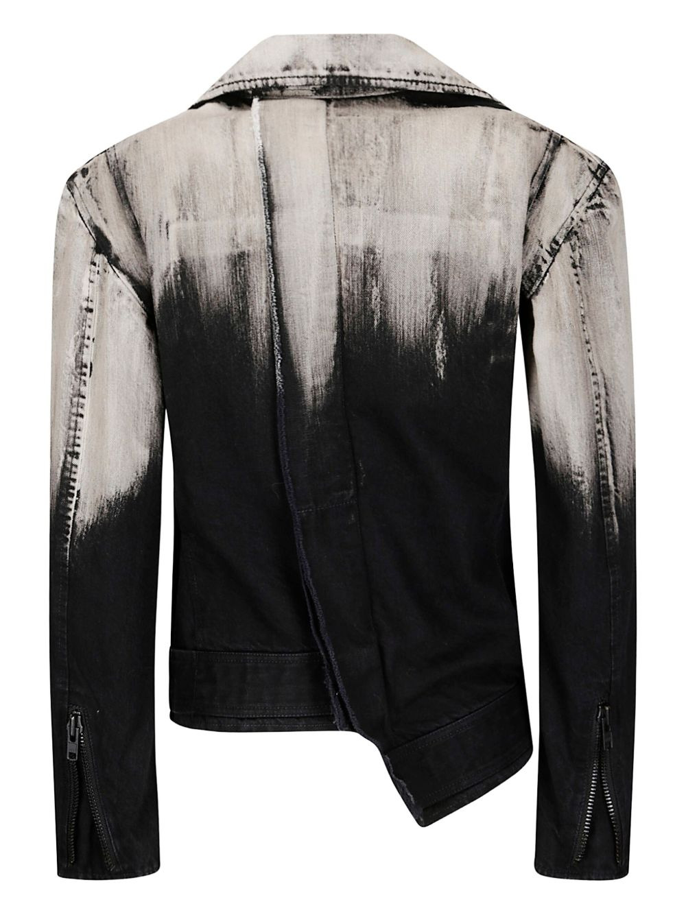 ombré biker jacket - 2