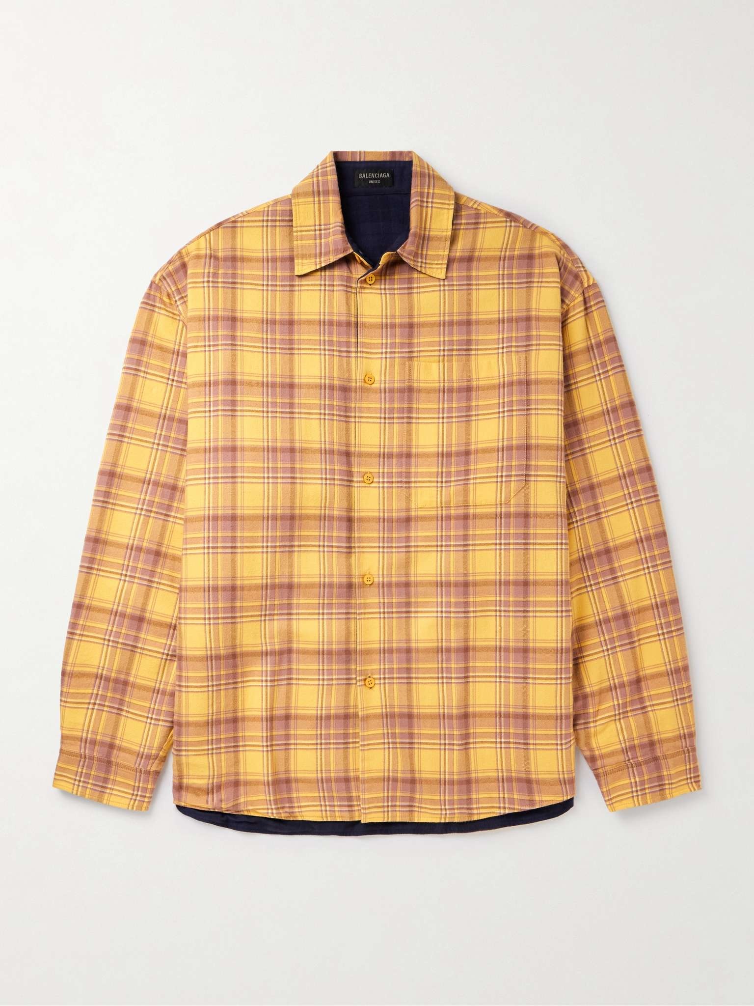 Reversible Checked Cotton-Flannel Shirt - 1