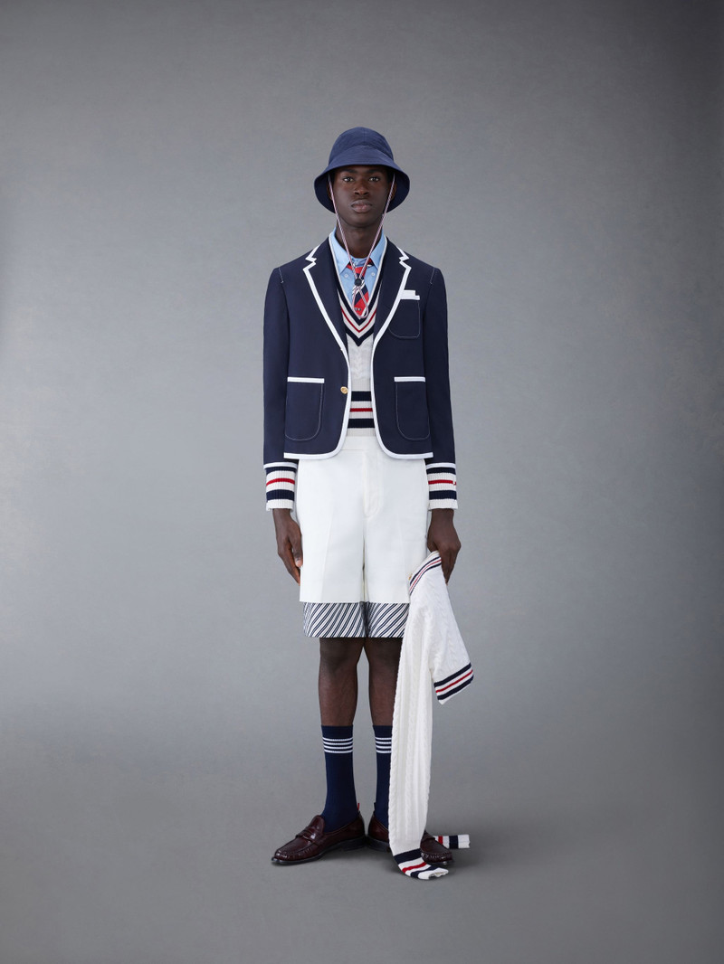 Oxford 4-Bar Cropped Shirt 4