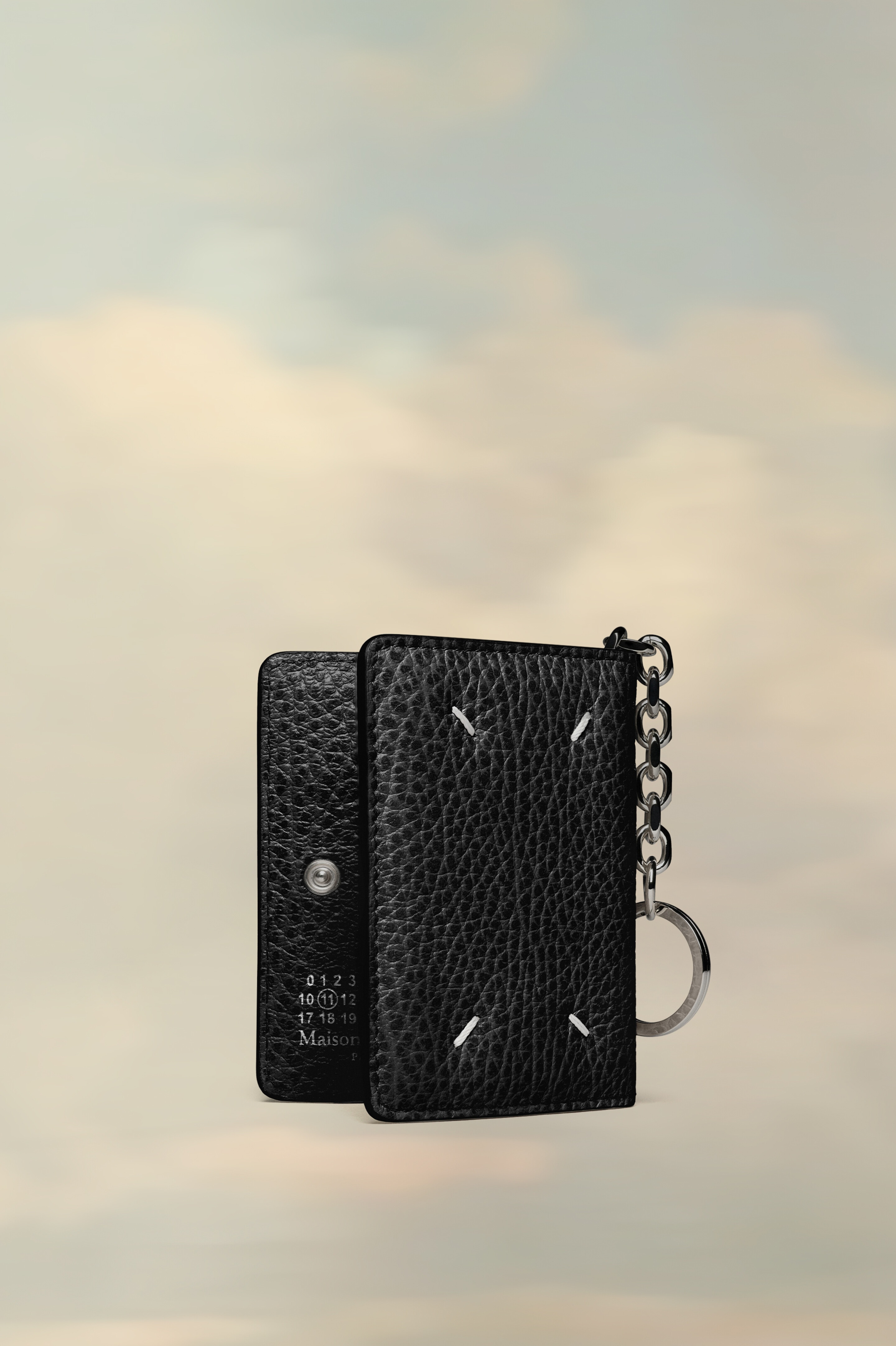 Maison Margiela Four stitches keyring cardholder | REVERSIBLE