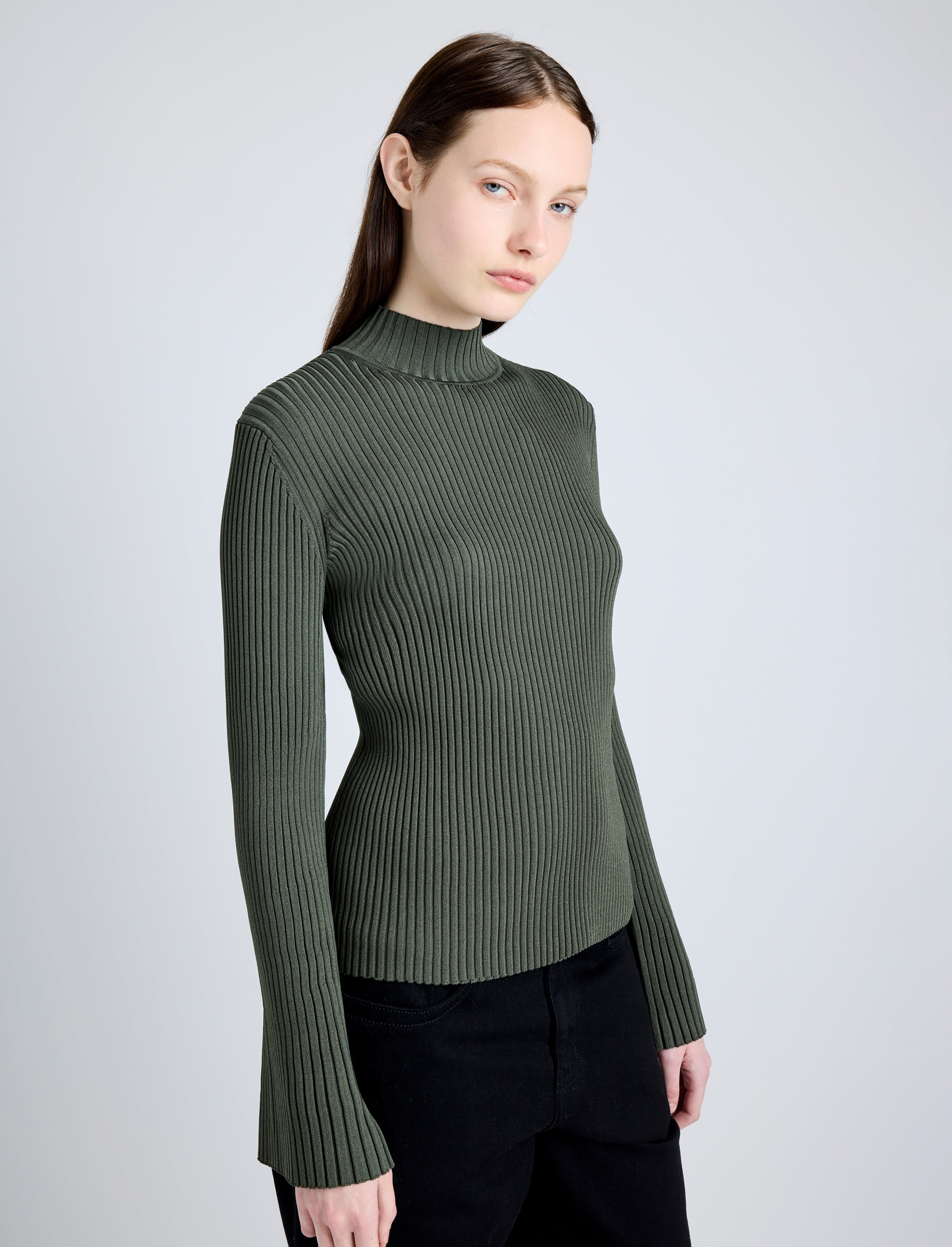 Abigail Top in Midweight Viscose Rib - 6