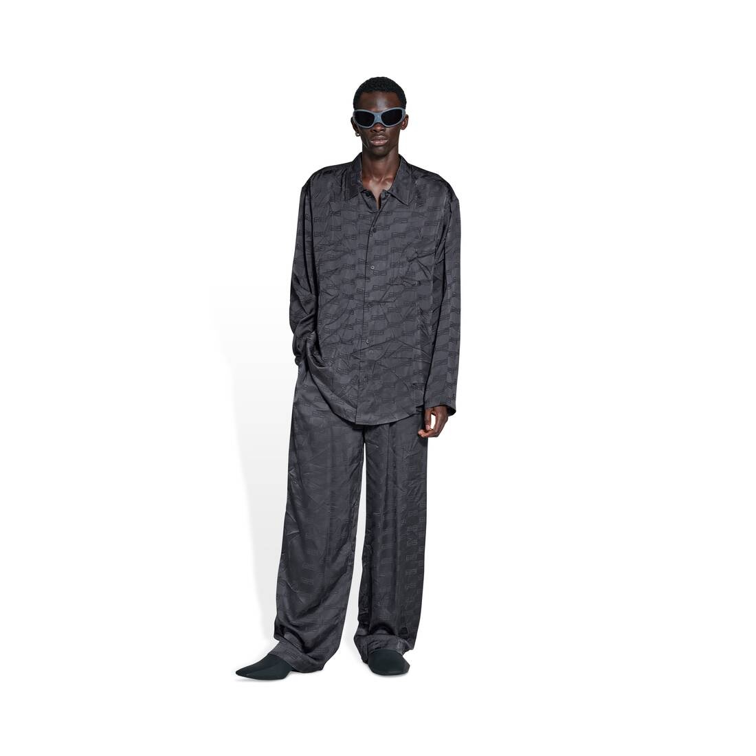 Men's Bb Monogram Minimal Shirt  in Black - 2