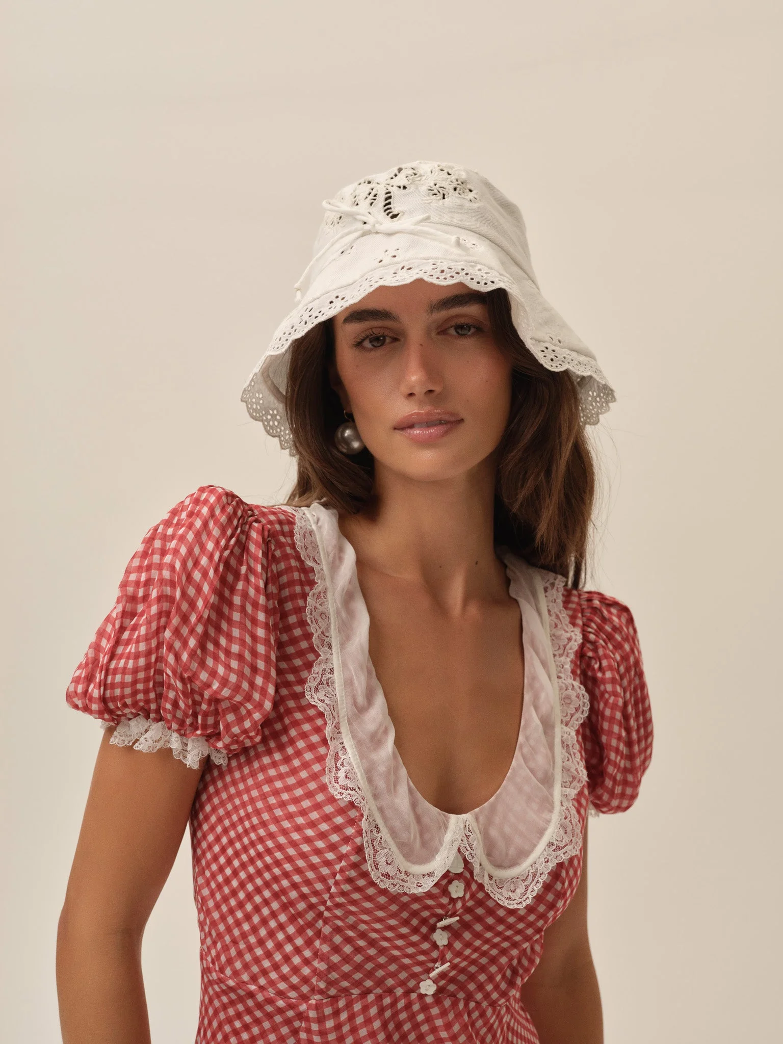 Bow Inset Bucket Hat - 1