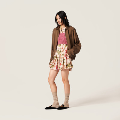 Miu Miu Wool and cashmere top outlook