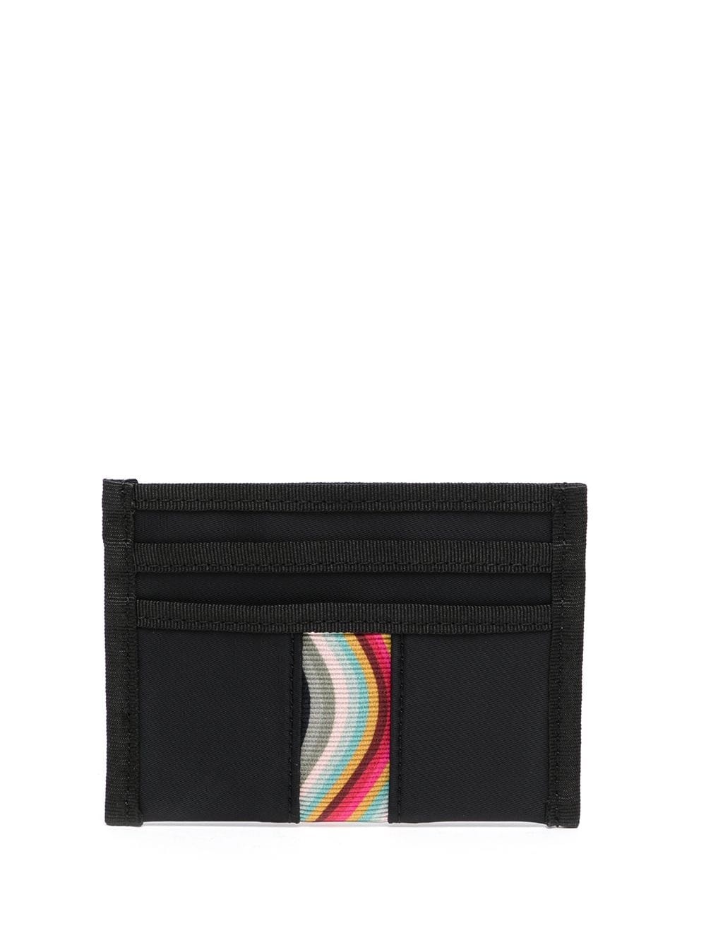 striped detail cardholder - 2