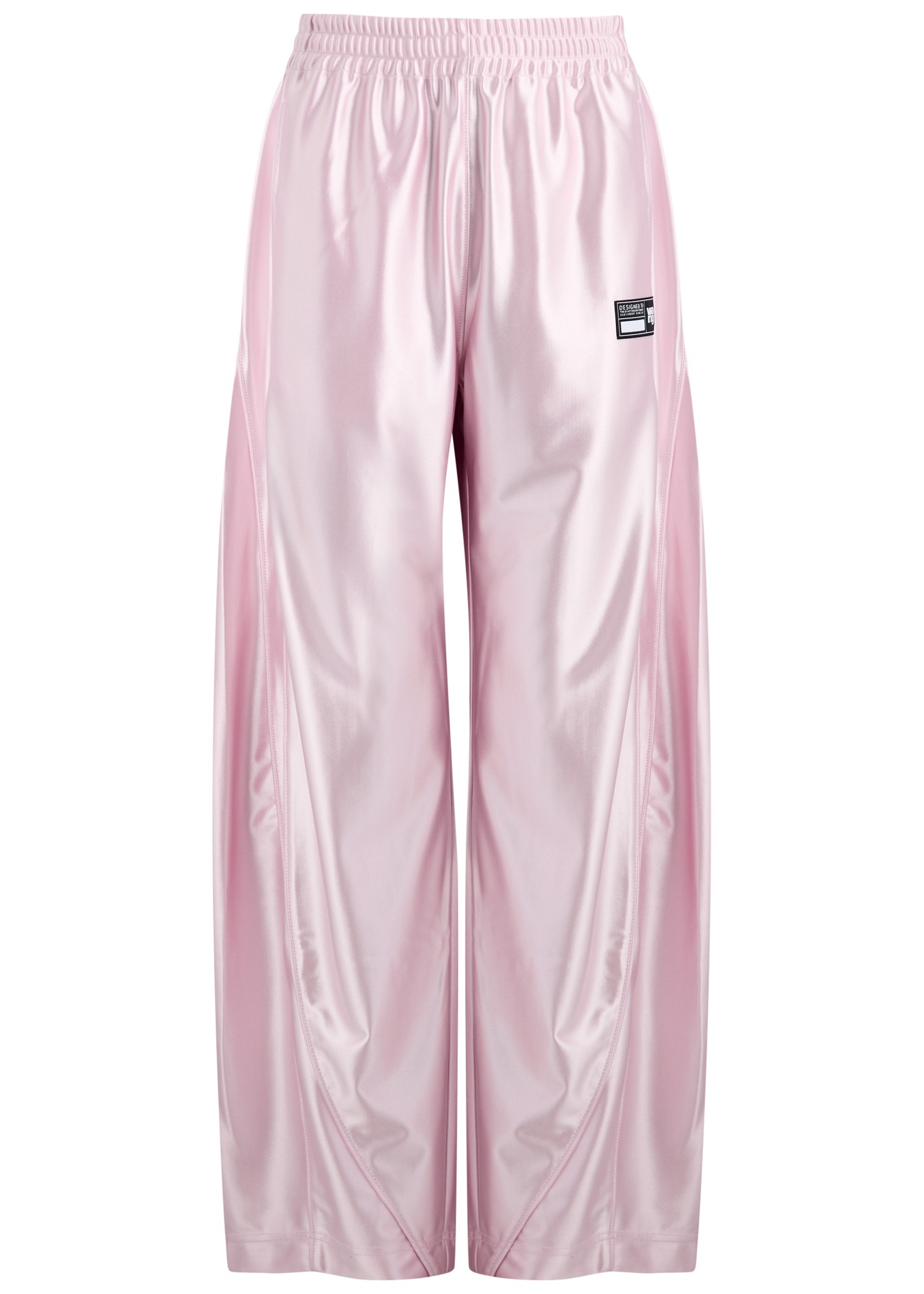 Logo satin-jersey track pants - 1