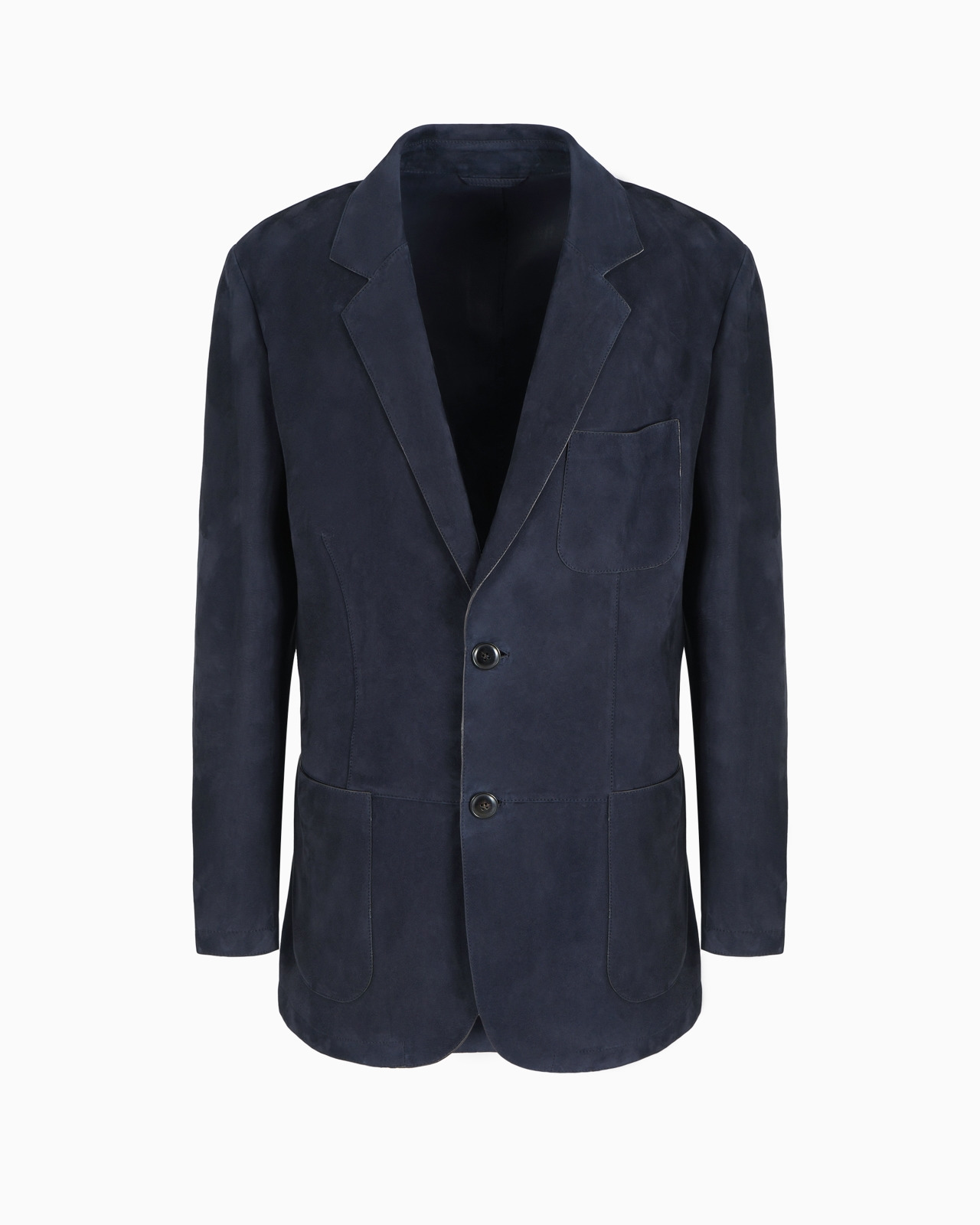 Single-breasted jacket in suede - 1