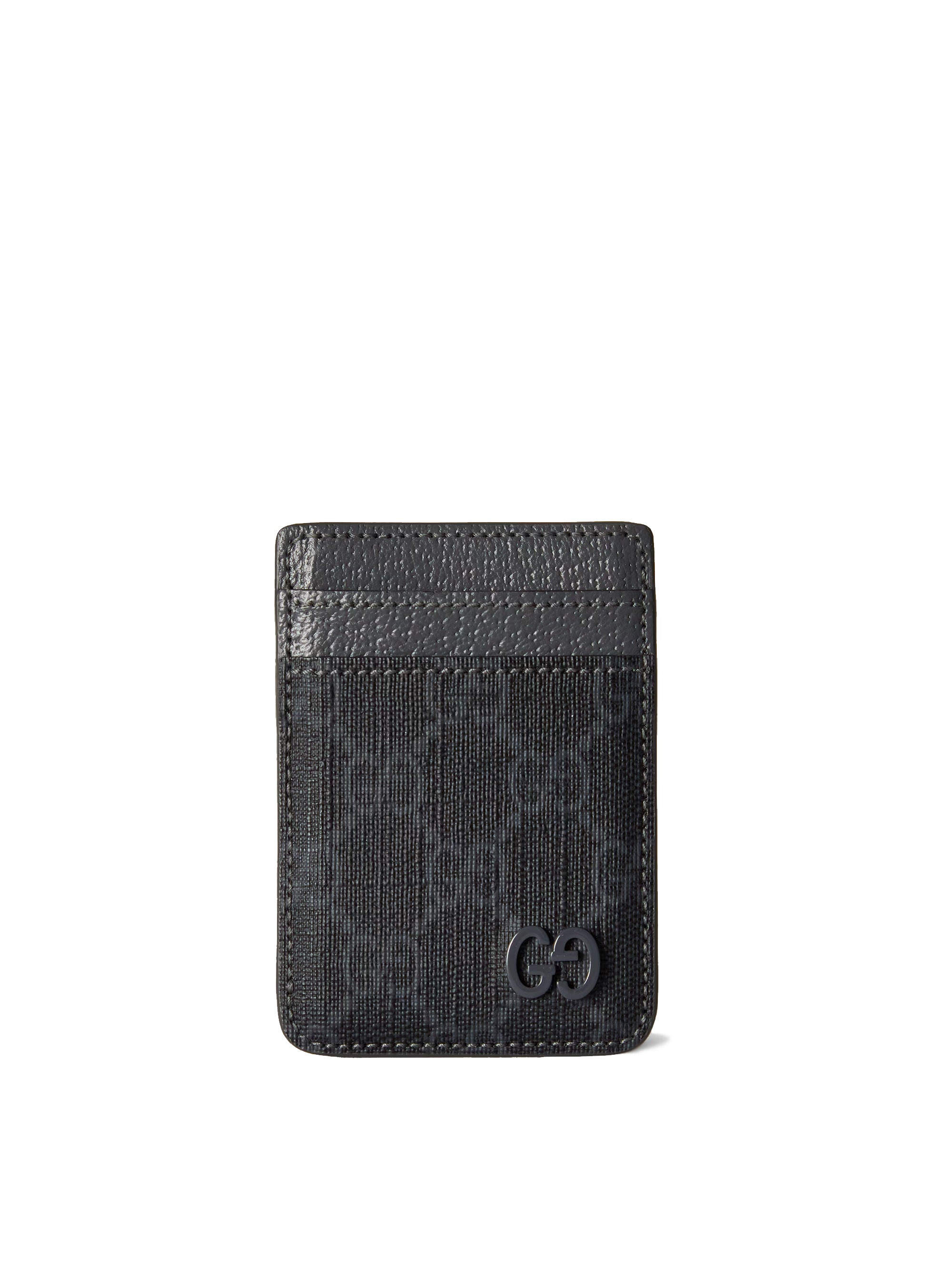 Gucci Men Two-Tone Magnetic Card Holder - 1
