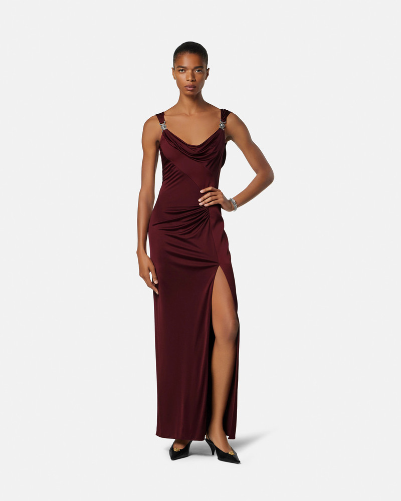 VERSACE Viscose-Jersey Draped Gown outlook