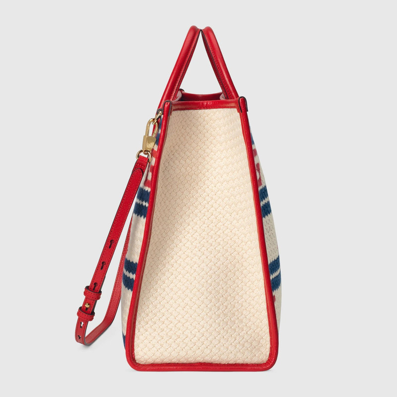 Cannes striped tote bag 4