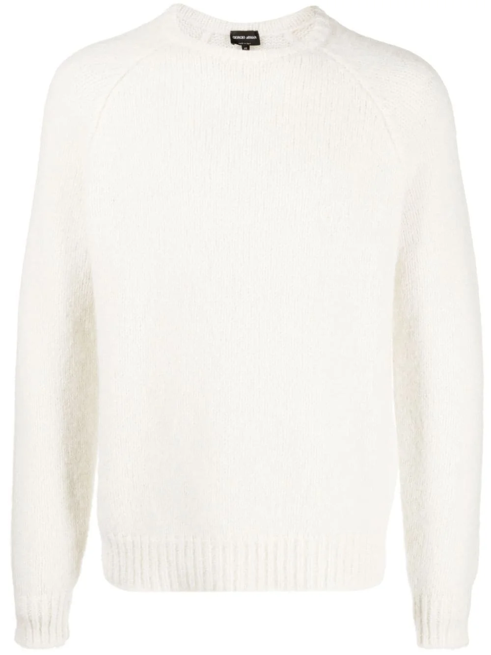 logo-embroidered wool-blend jumper - 1