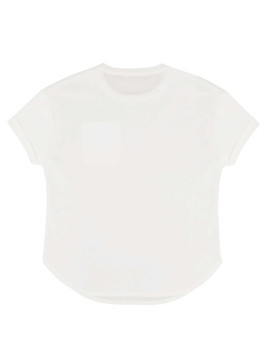 Tシャツ・カットソー BRUNELLO CUCINELLI COTTON JERSEY T-SHIRT WITH SHINY TAB Brunello Cucinelli COTTON JERSEY T-SHIRT WITH SHINY TAB
