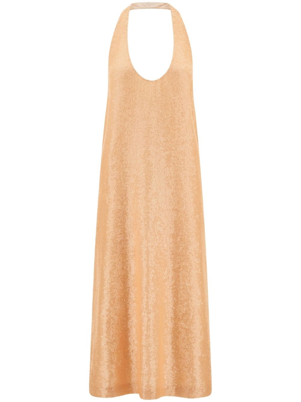 sequinned midi dress - 1