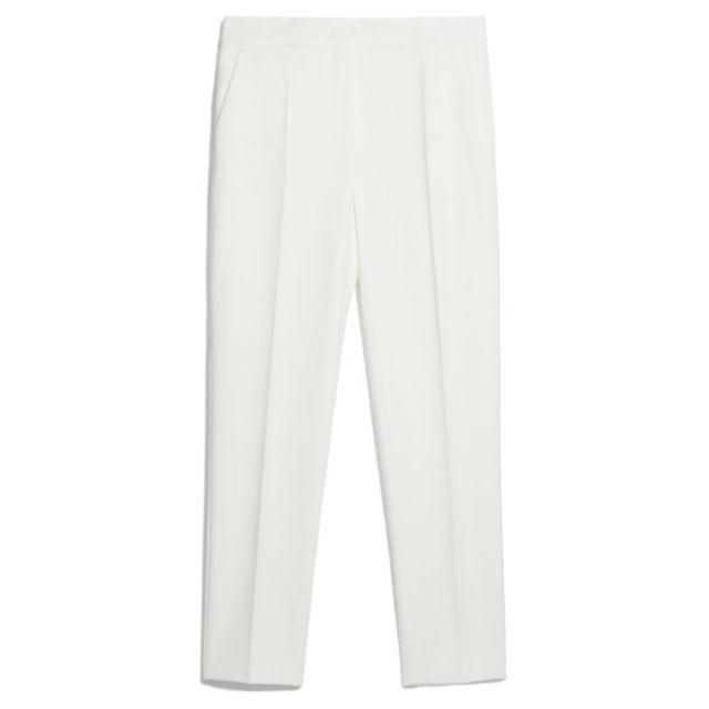 White viscose jersey pants - 1