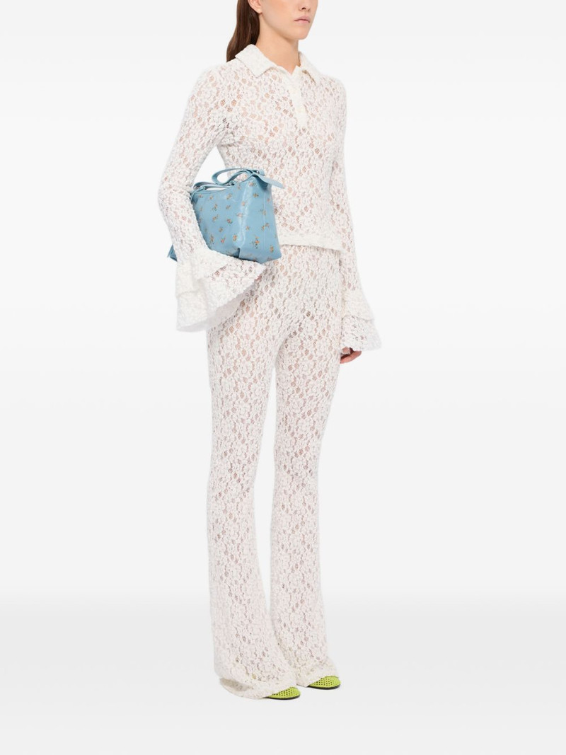 MSGM lace flared trousers outlook