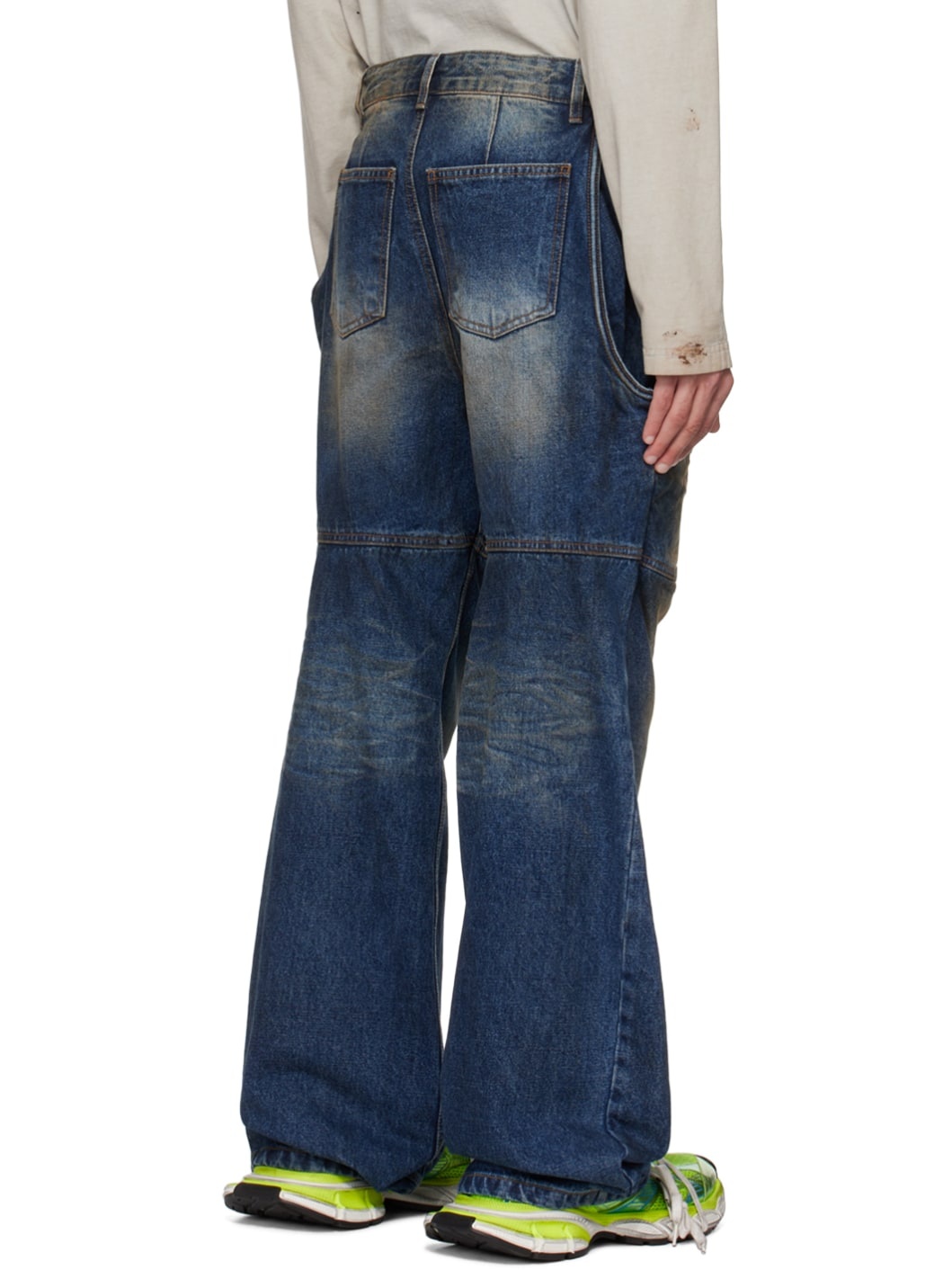 Navy Wire Jeans - 3