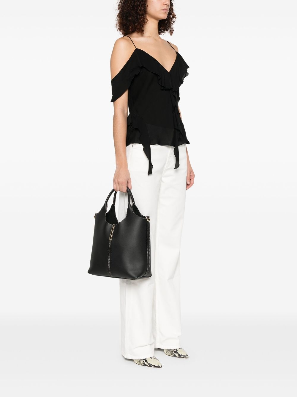 leather tote bag - 2
