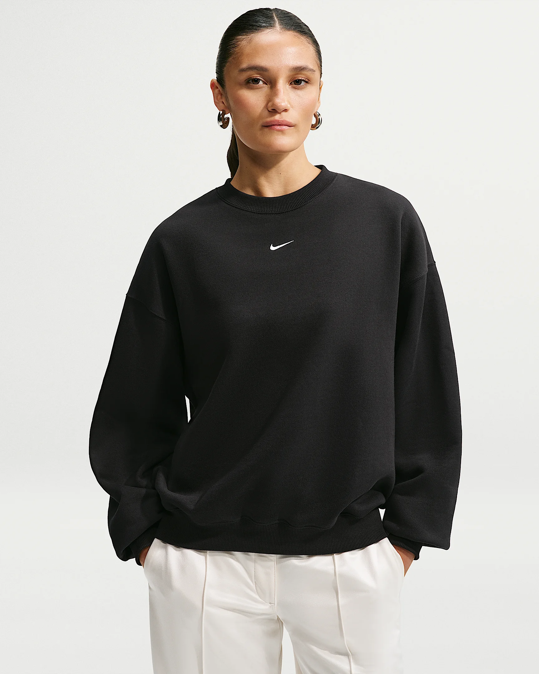 Nike Studio Fleece Medium Weight Women's Oversized Crew - 1
