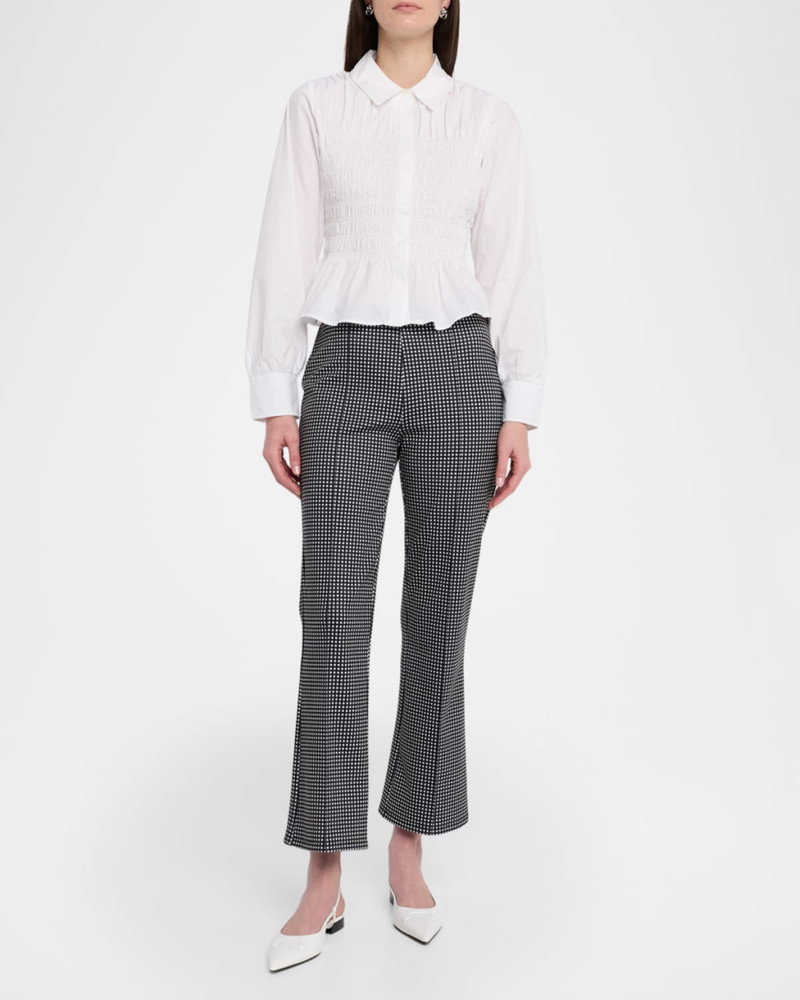 Rails Auray Gingham Cropped Flare Pants outlook