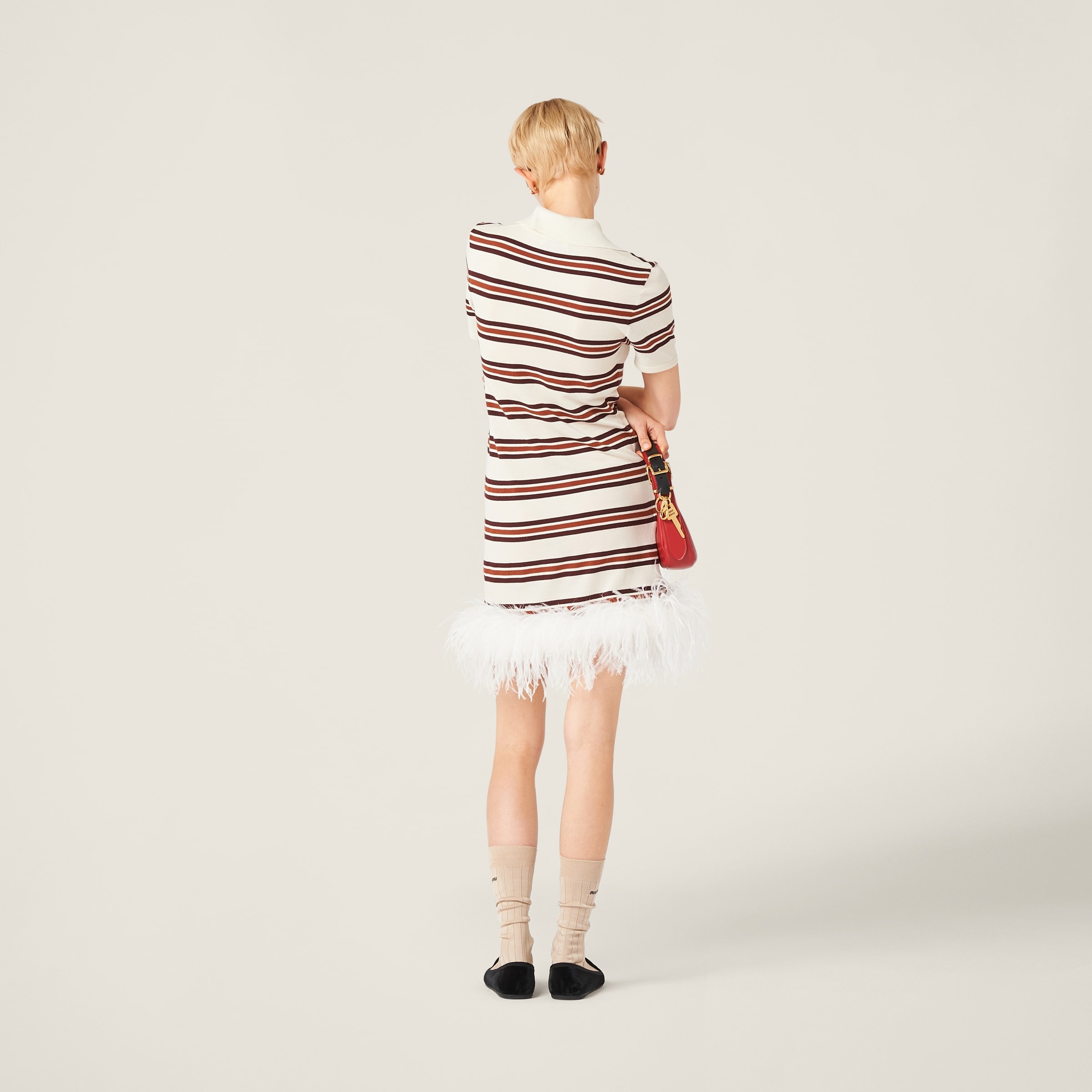 Silk and cotton polo dress - 3