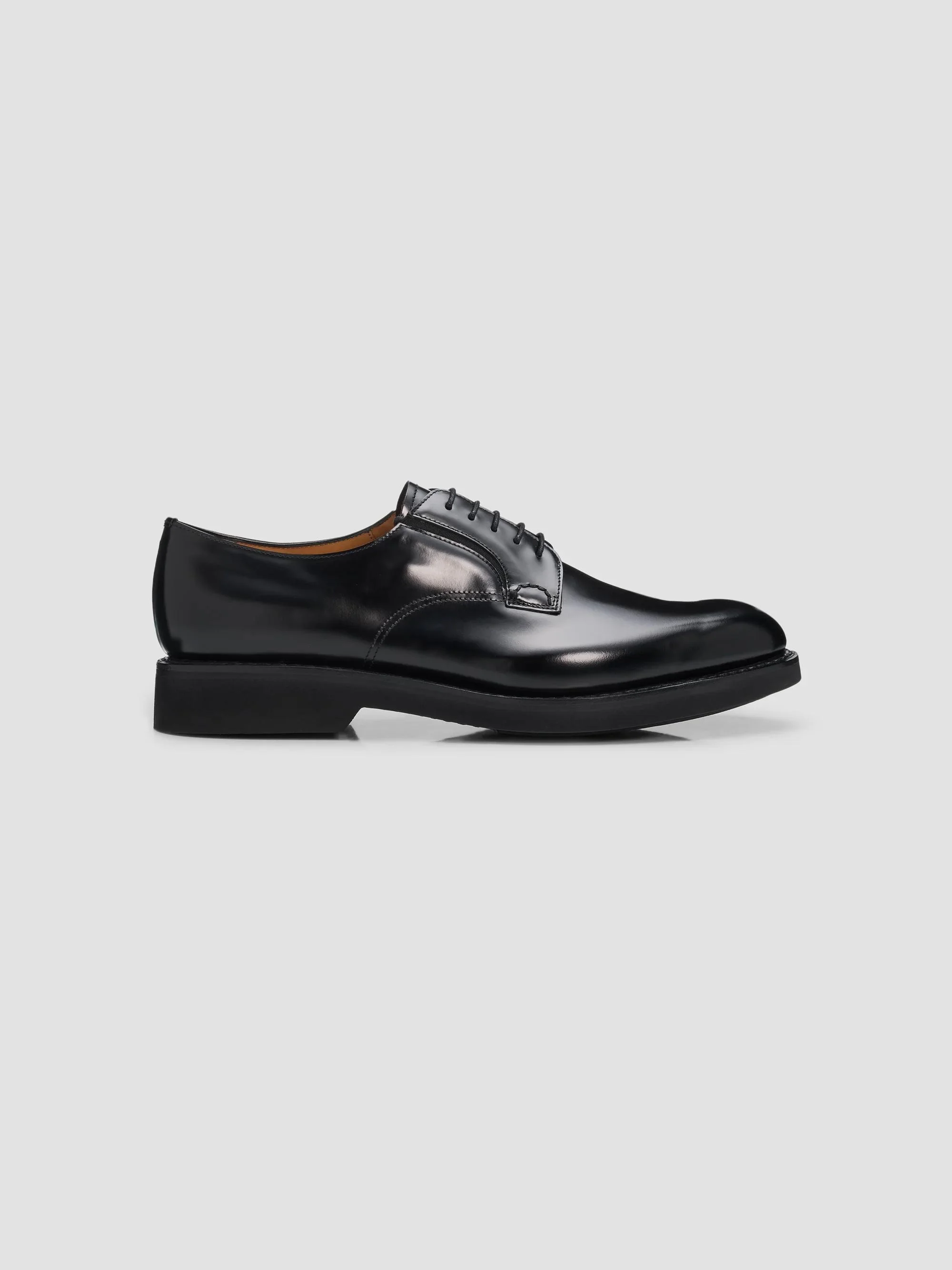 Men's Peterlee Leather Derby Shoes - Black - 1