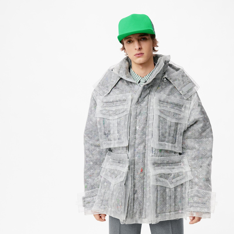 Monogram Organza Padded Parka 3
