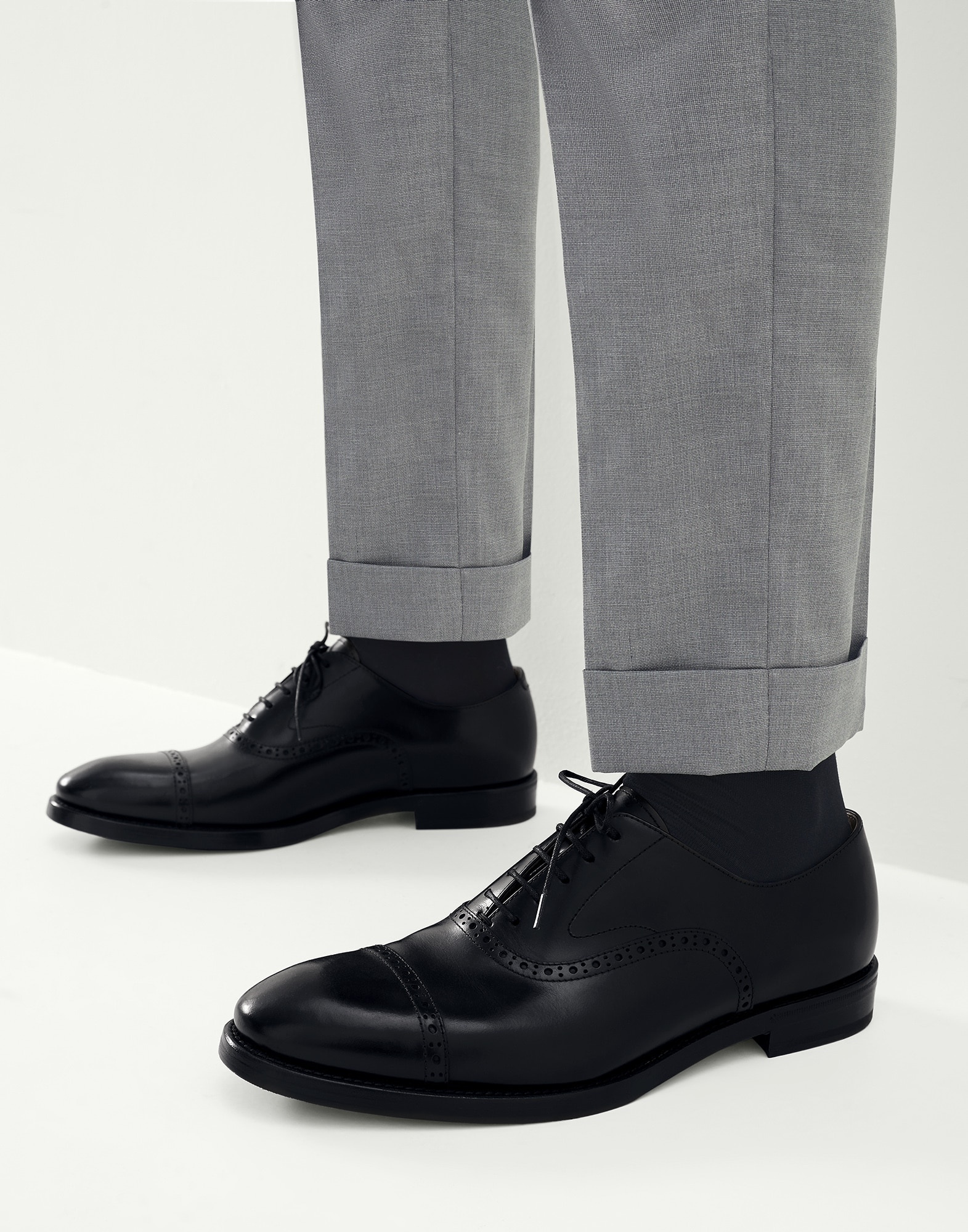 Smart calfskin Oxfrod brogues - 5
