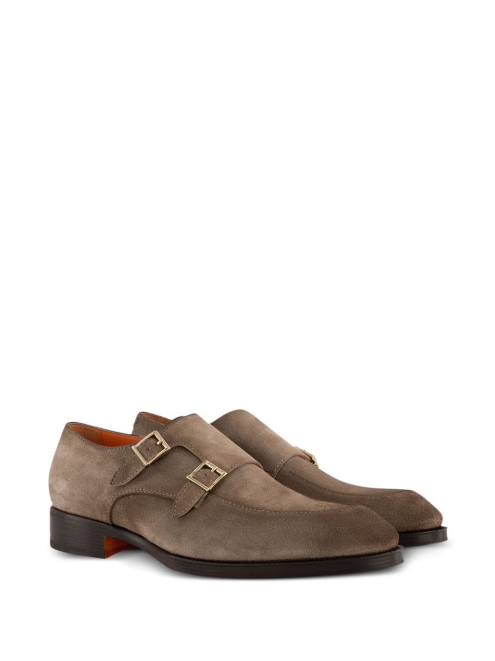 suede monk shoes - 2