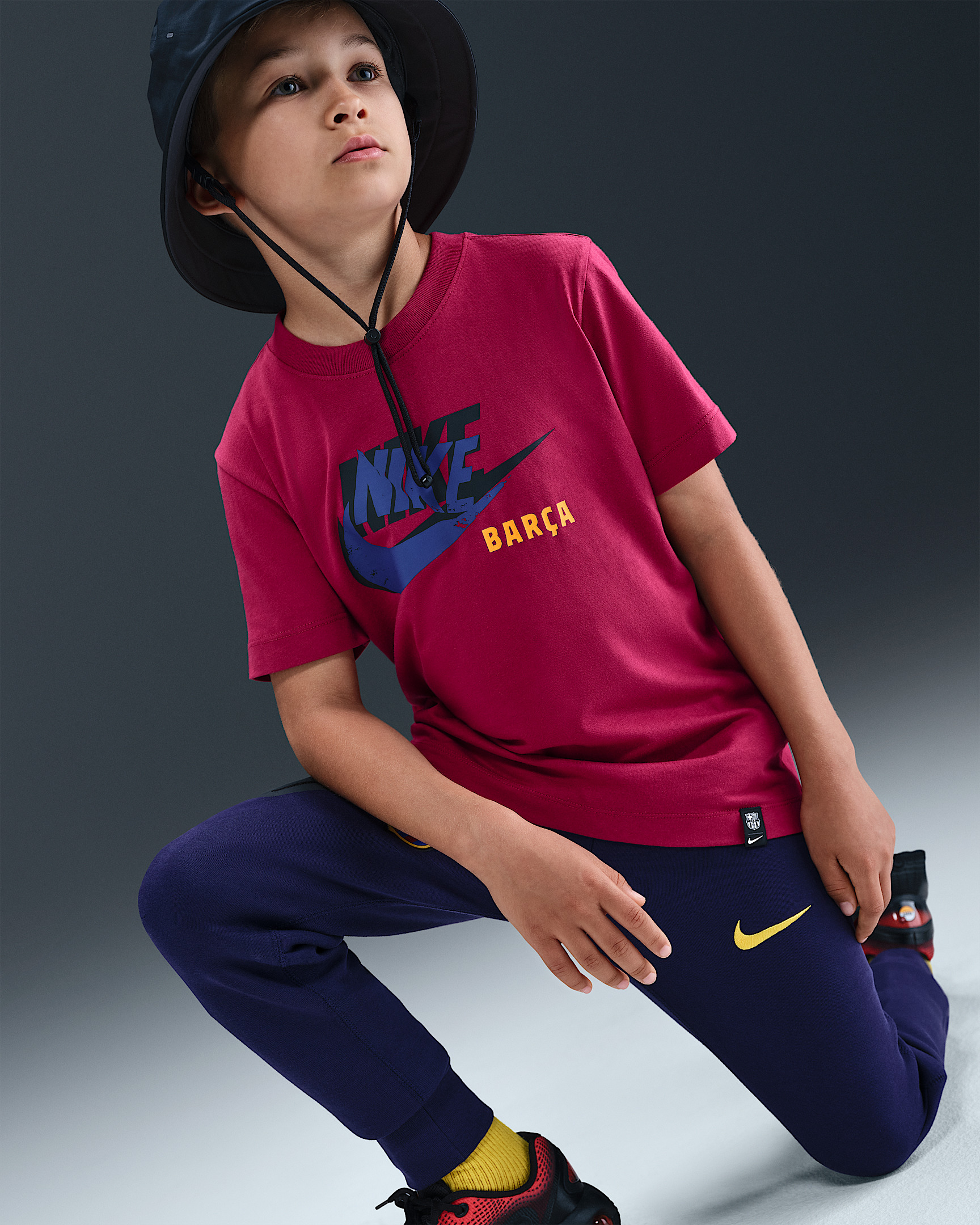FC Barcelona Big Kids' Nike Soccer T-Shirt - 3
