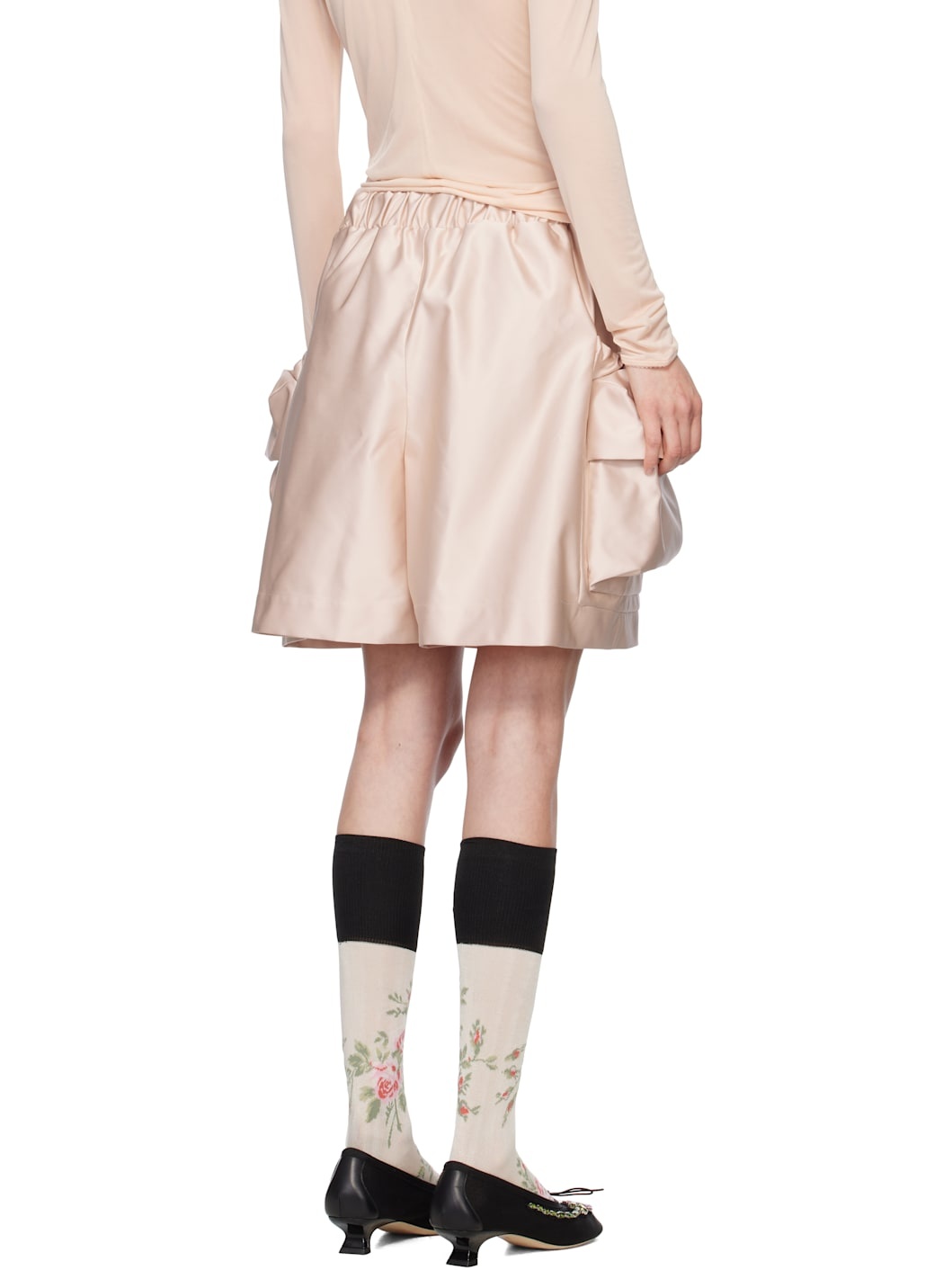 Pink Cargo Flap Shorts - 3