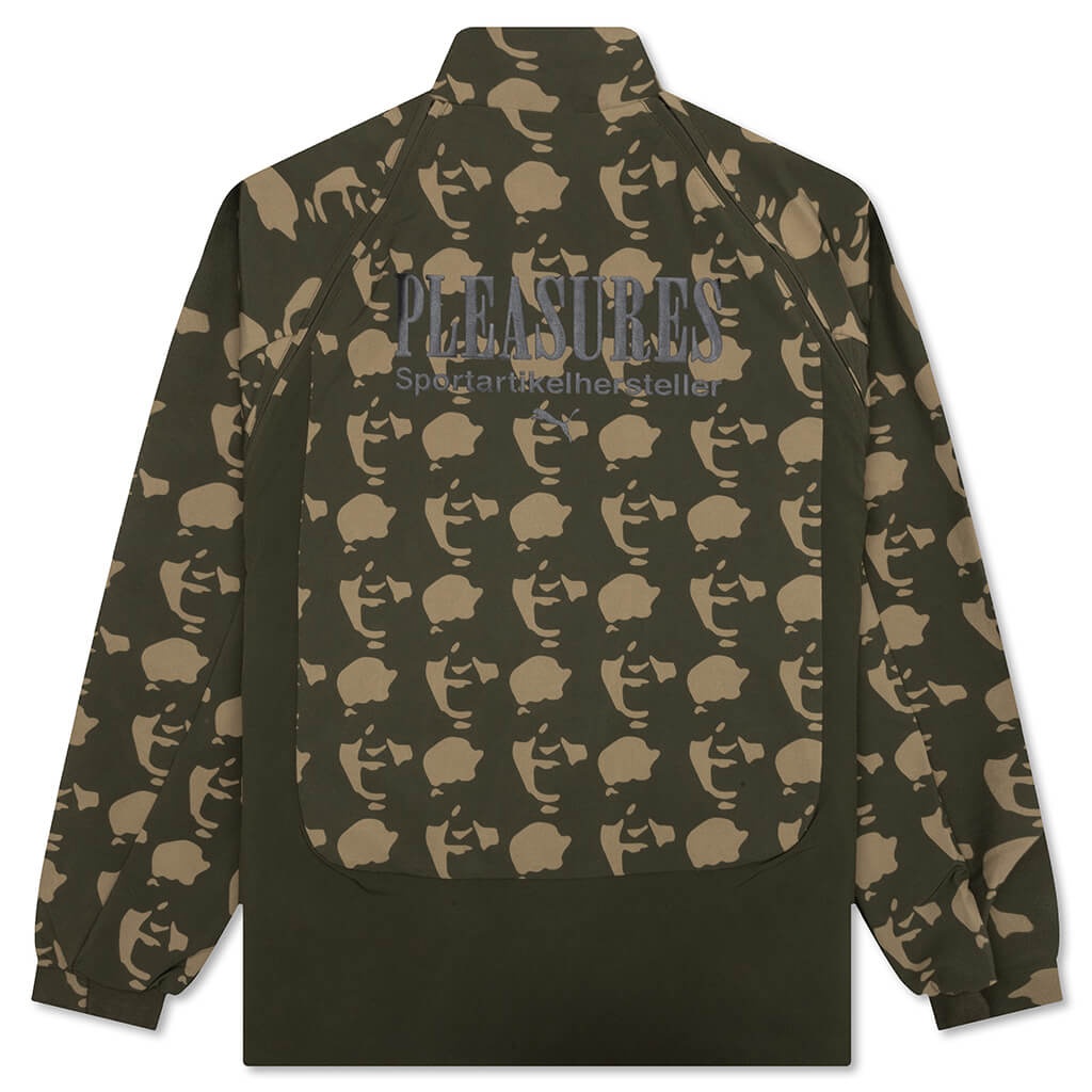 PUMA X PLEASURES ZIP-OFF JACKET - CHOCOLATE CHIP - 2
