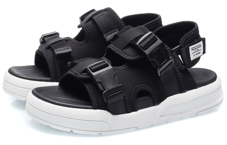 (WMNS) Li-Ning Coca Sandals 'Black White' AGLR026-1 - 3
