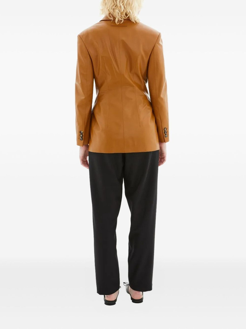 Marni button-fastening leather jacket outlook