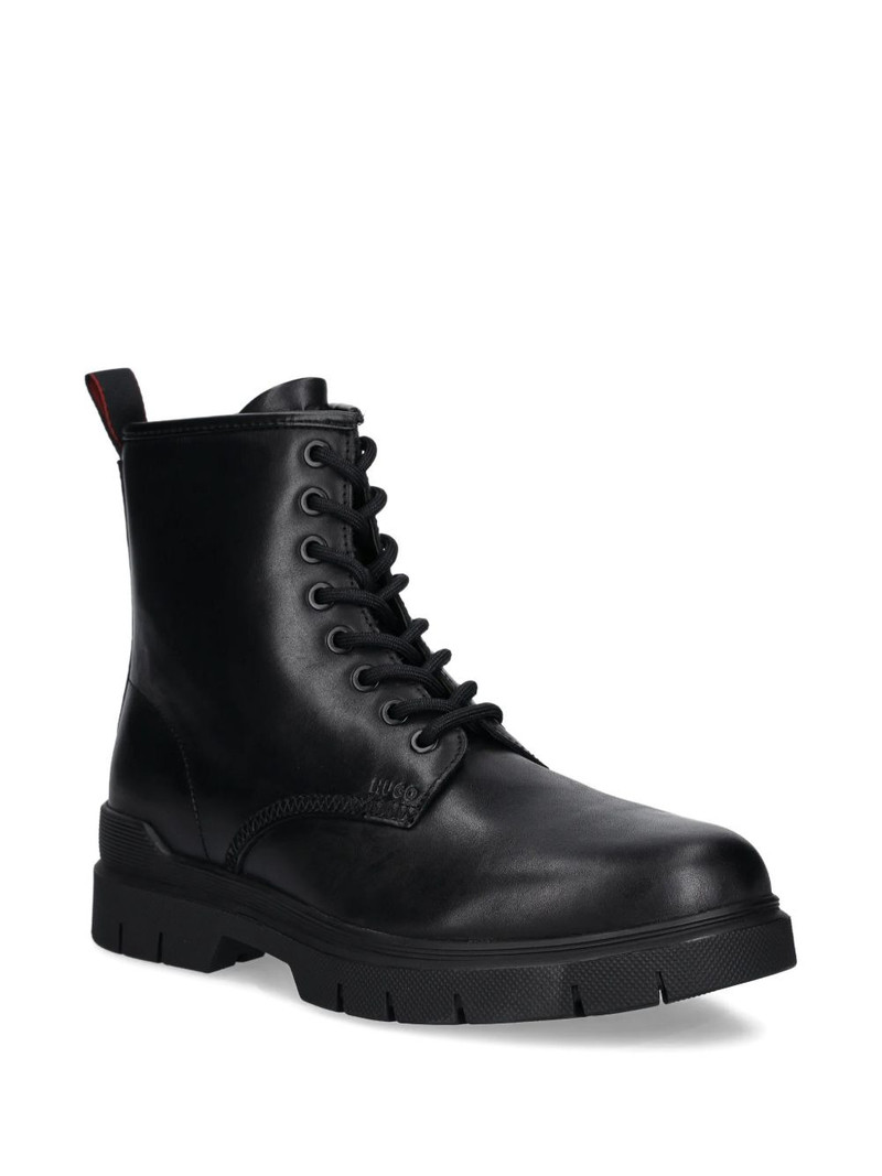 HUGO lace-up zip boots outlook