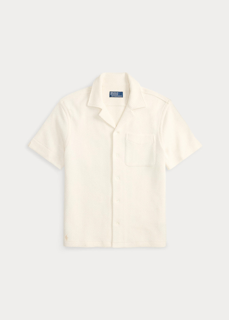 Herringbone Jersey Camp Shirt 1