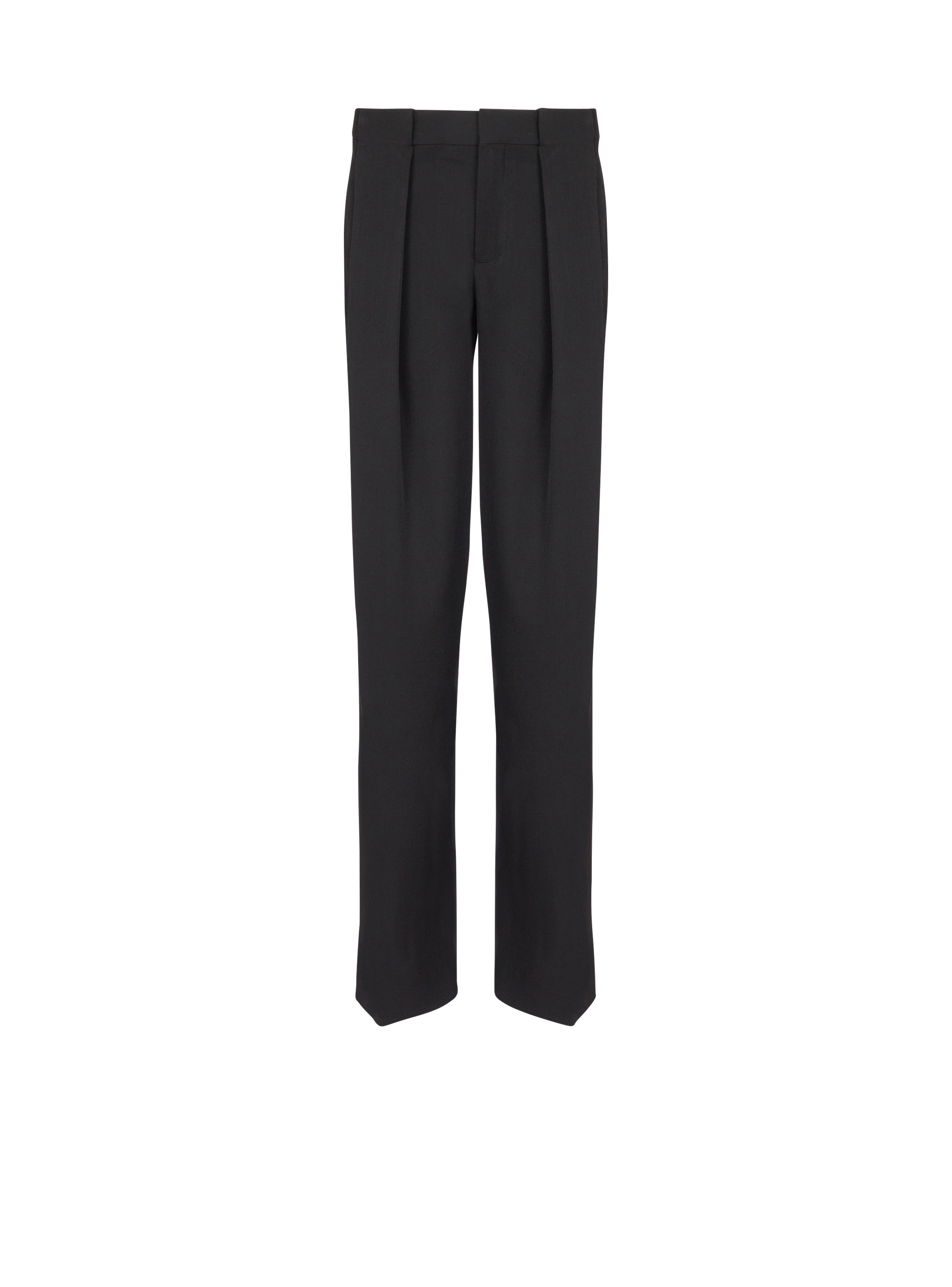 Pleated grain de poudre trousers - 1