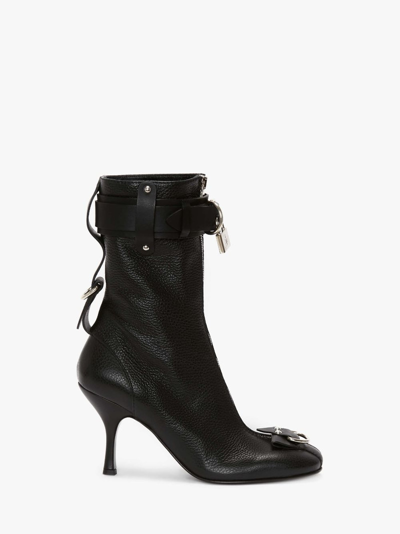 PADLOCK ANKLE HEEL BOOTS 1