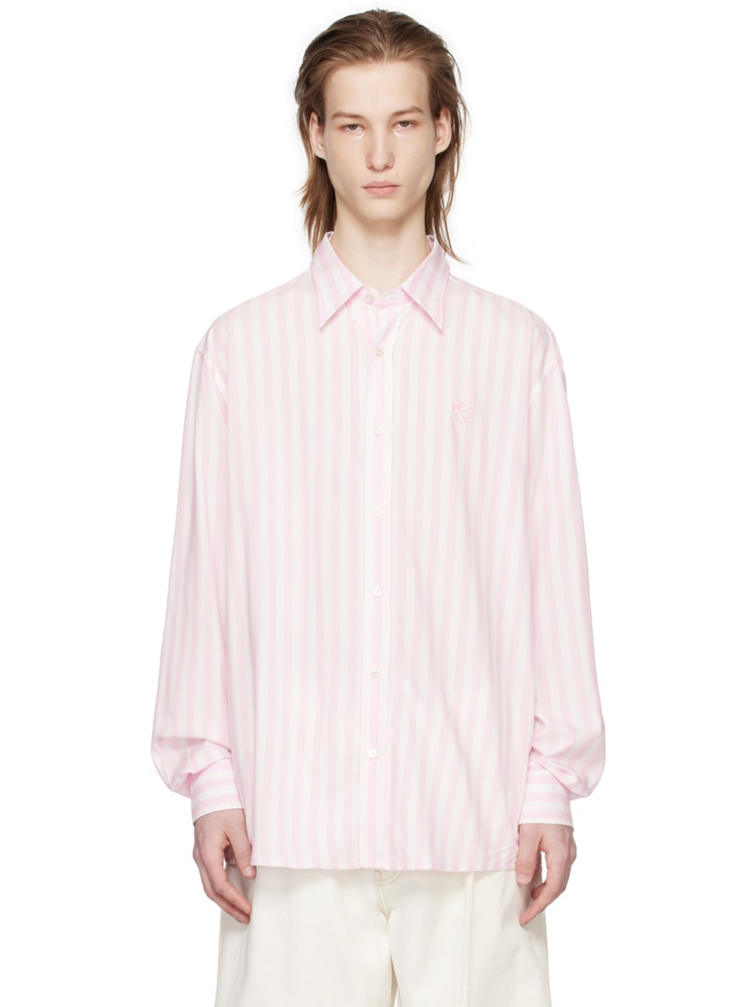 Pink Stripe Shirt - 1