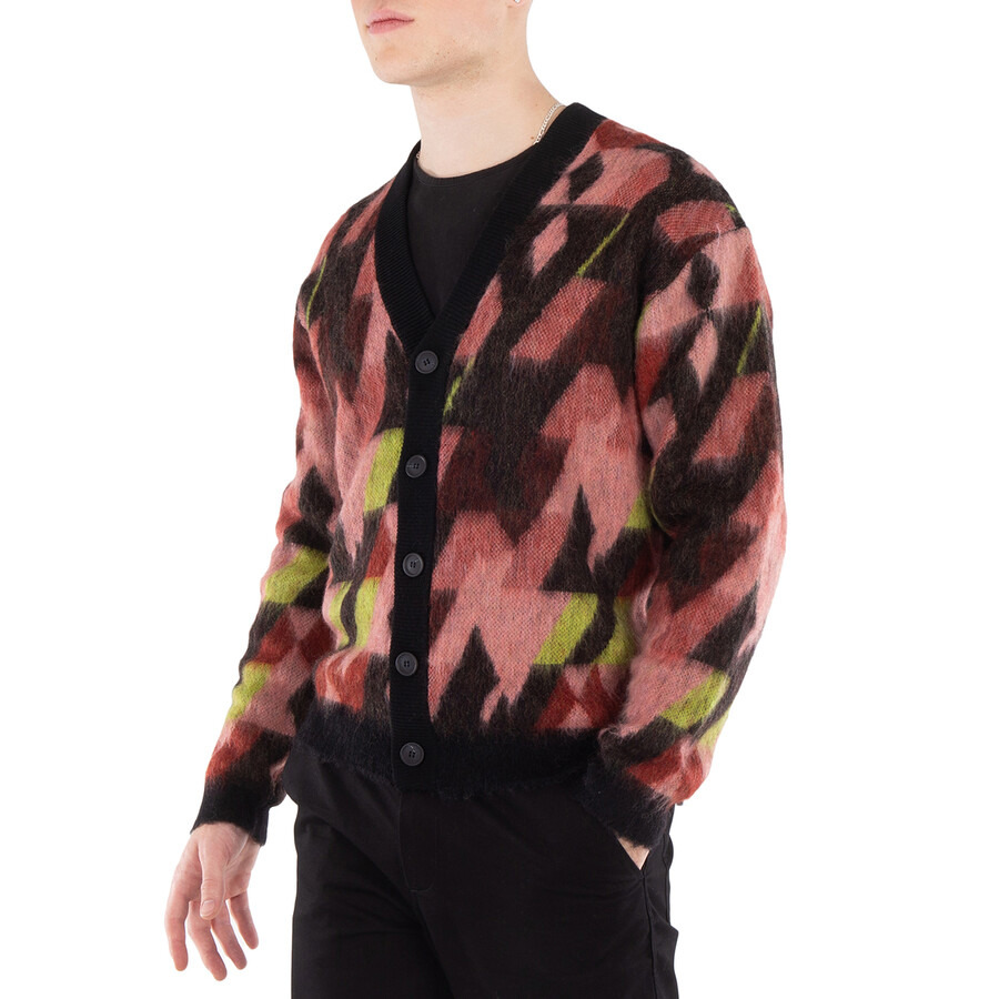 Maison Kitsune Graphic Motif Jacquard Mohair Cardigan - 2
