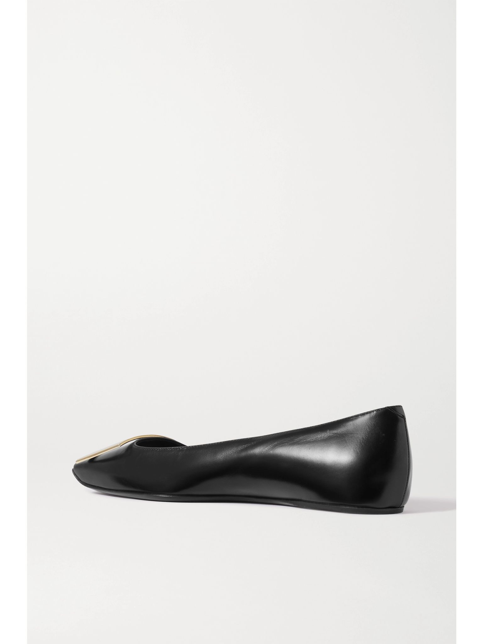 Trompette Bellerine glossed-leather ballet flats Black - 3