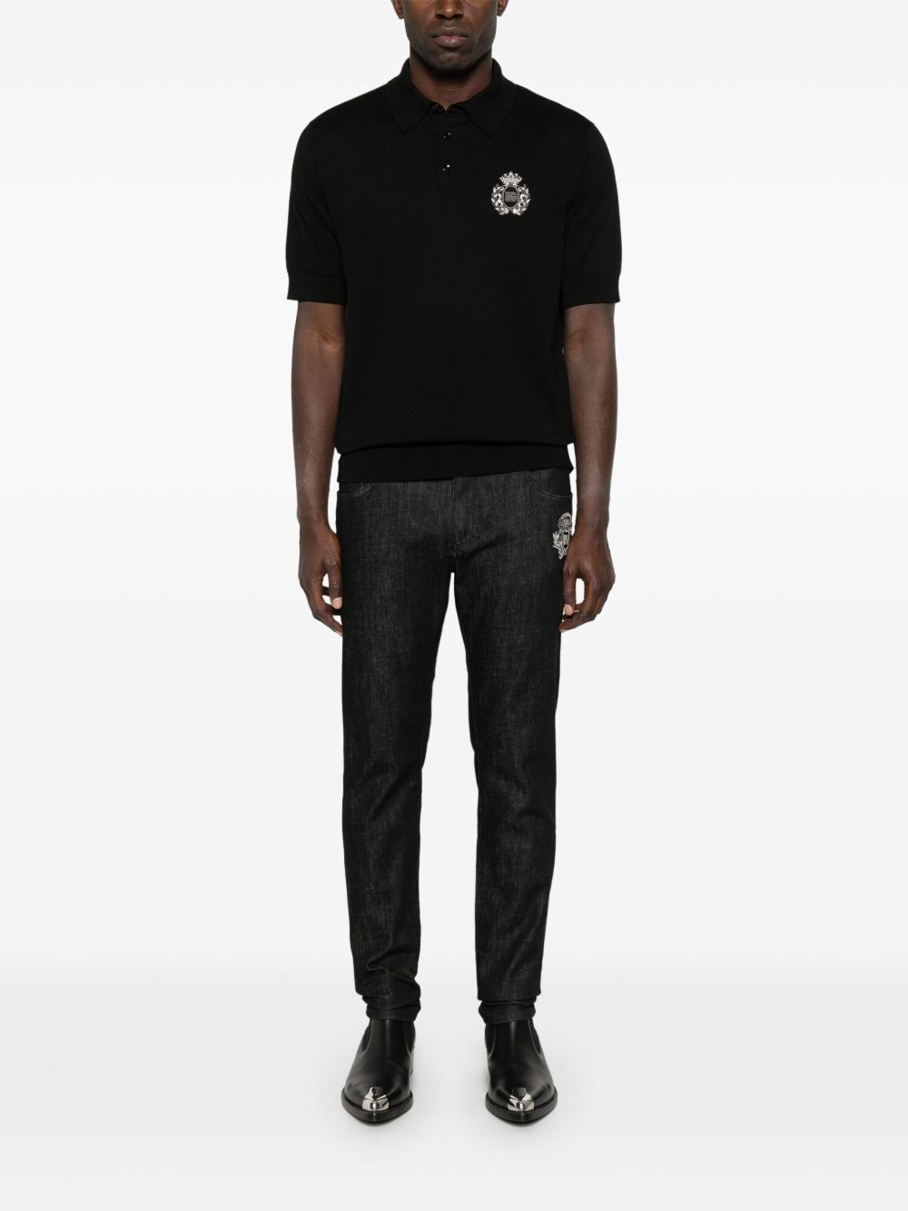 logo-embroidered polo shirt - 2