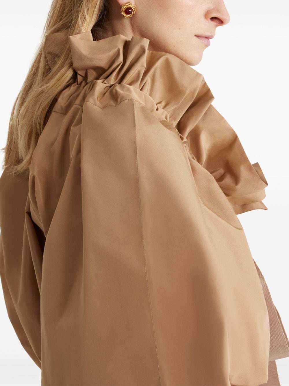Iconic drawstring faille blouse - 5